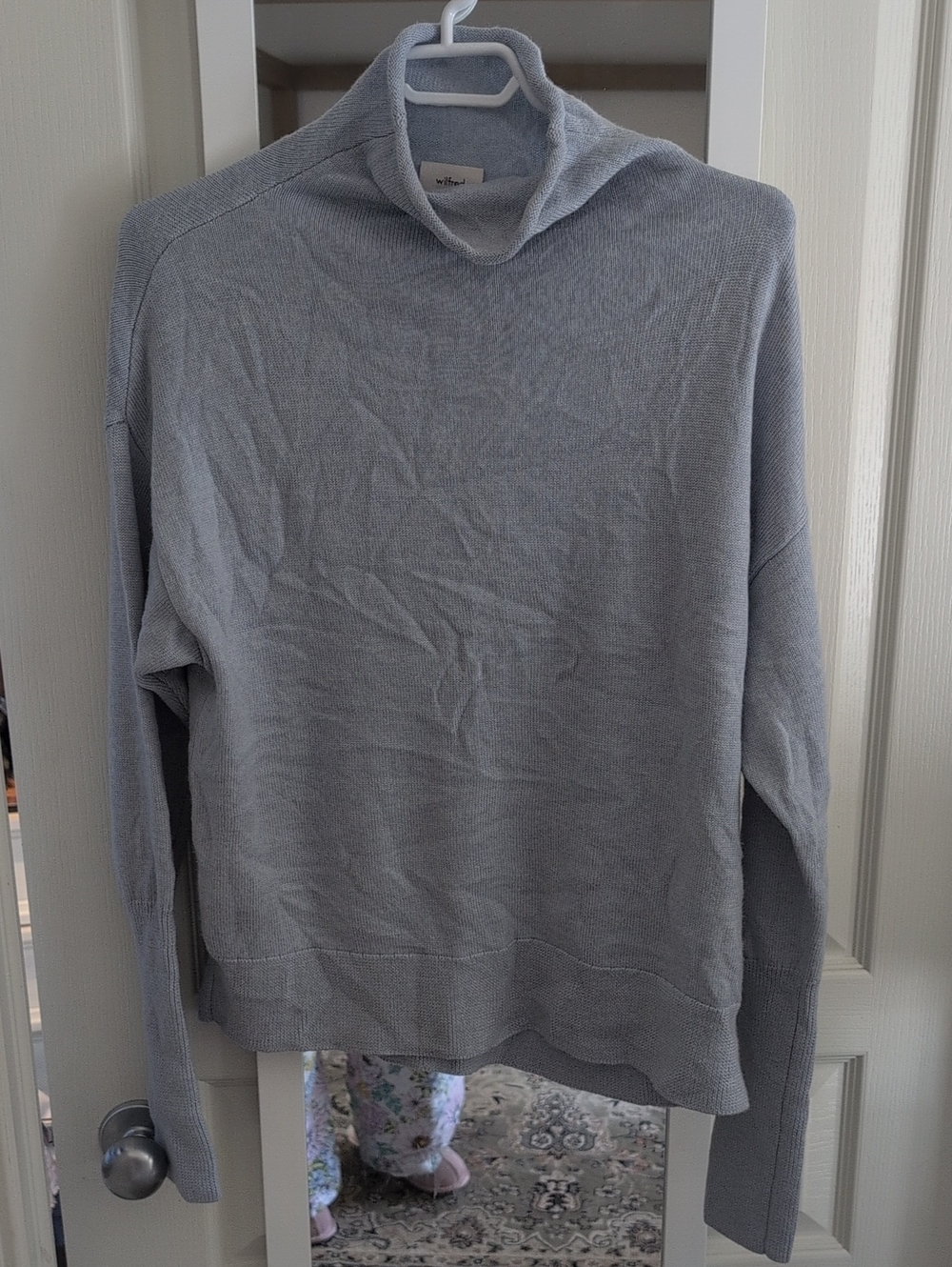 Wilfred Light Blue Turtleneck Sweater